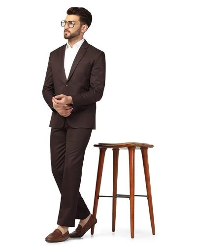 Mens Slim Fit Two Piece Suit Set