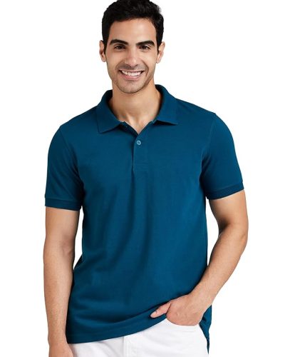 Symbol Men's Solid Cotton Rich Polo T Shirt