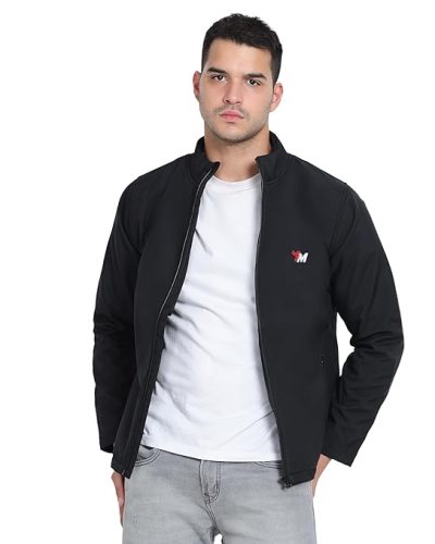 Jacket with Pockets: Weatherproof Style.